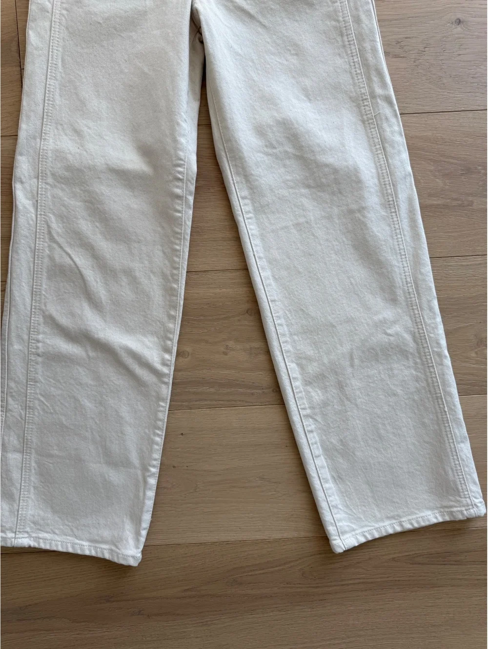 NWT J.Crew Slim-Wide High-Rise Jeans Size 25T Ecru Cream Semi-Stretch